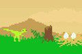 『危機的地球から逃げまくる恐竜のアクションゲーム』Dino Run Marathon of Doom!
